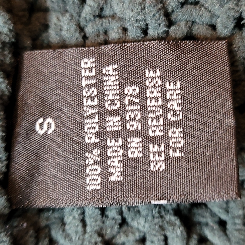 GRACE PINE GREEN LOOSE KNIT CHUNKY COWELNECK PULLOVER SWEATER - Picture 11 of 12